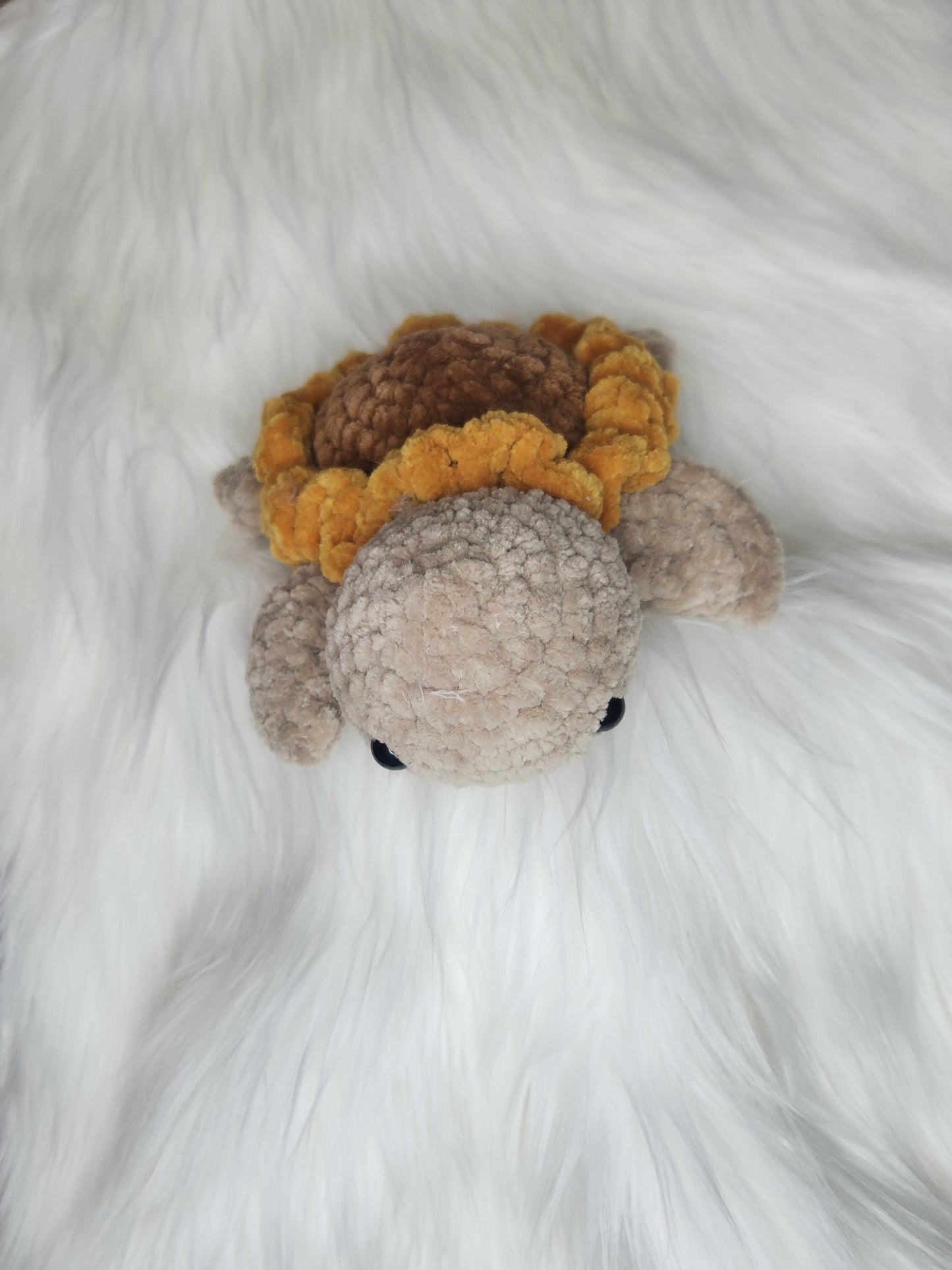 Sunflower Turtle - Crochet PATTERN ONLY