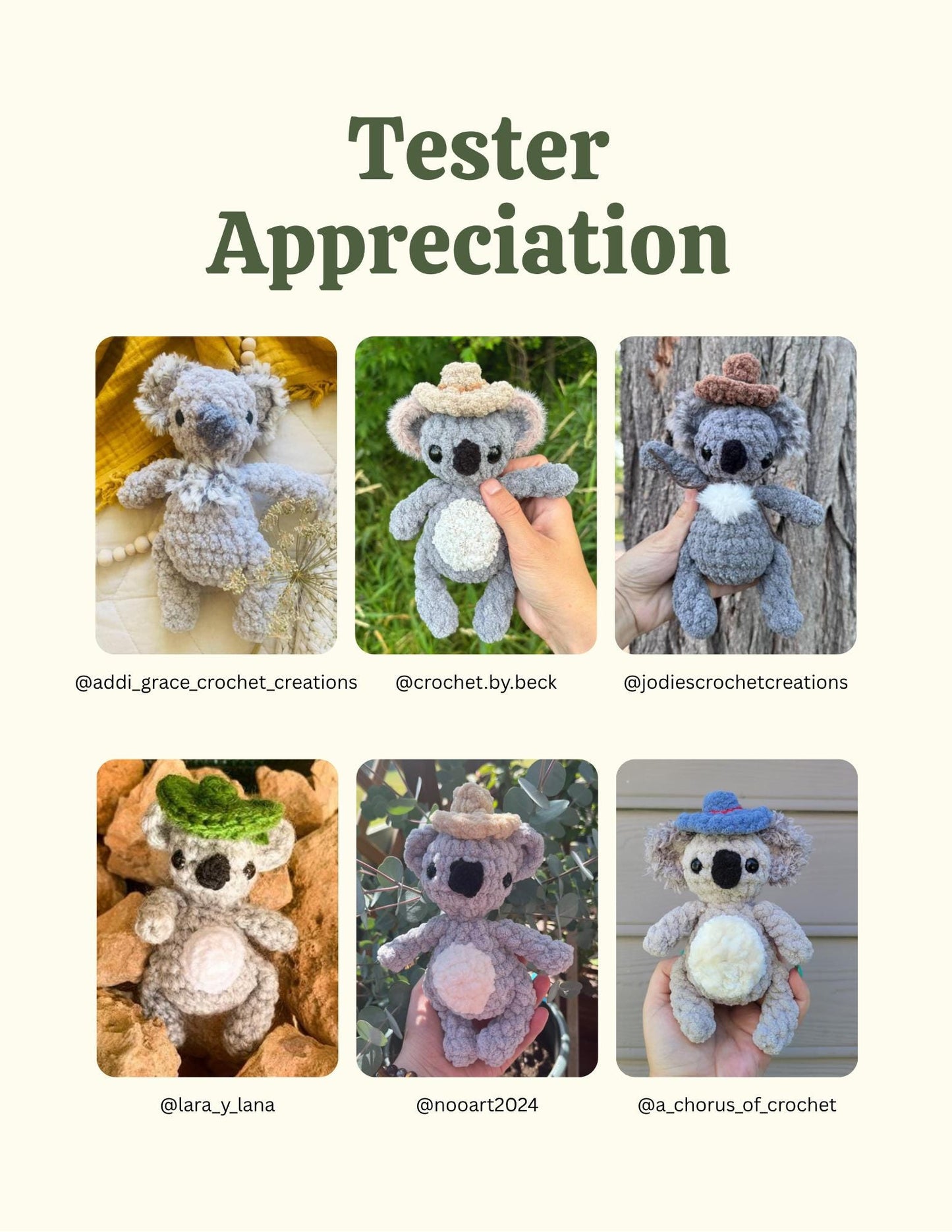 Ranger the Koala - Crochet PATTERN ONLY