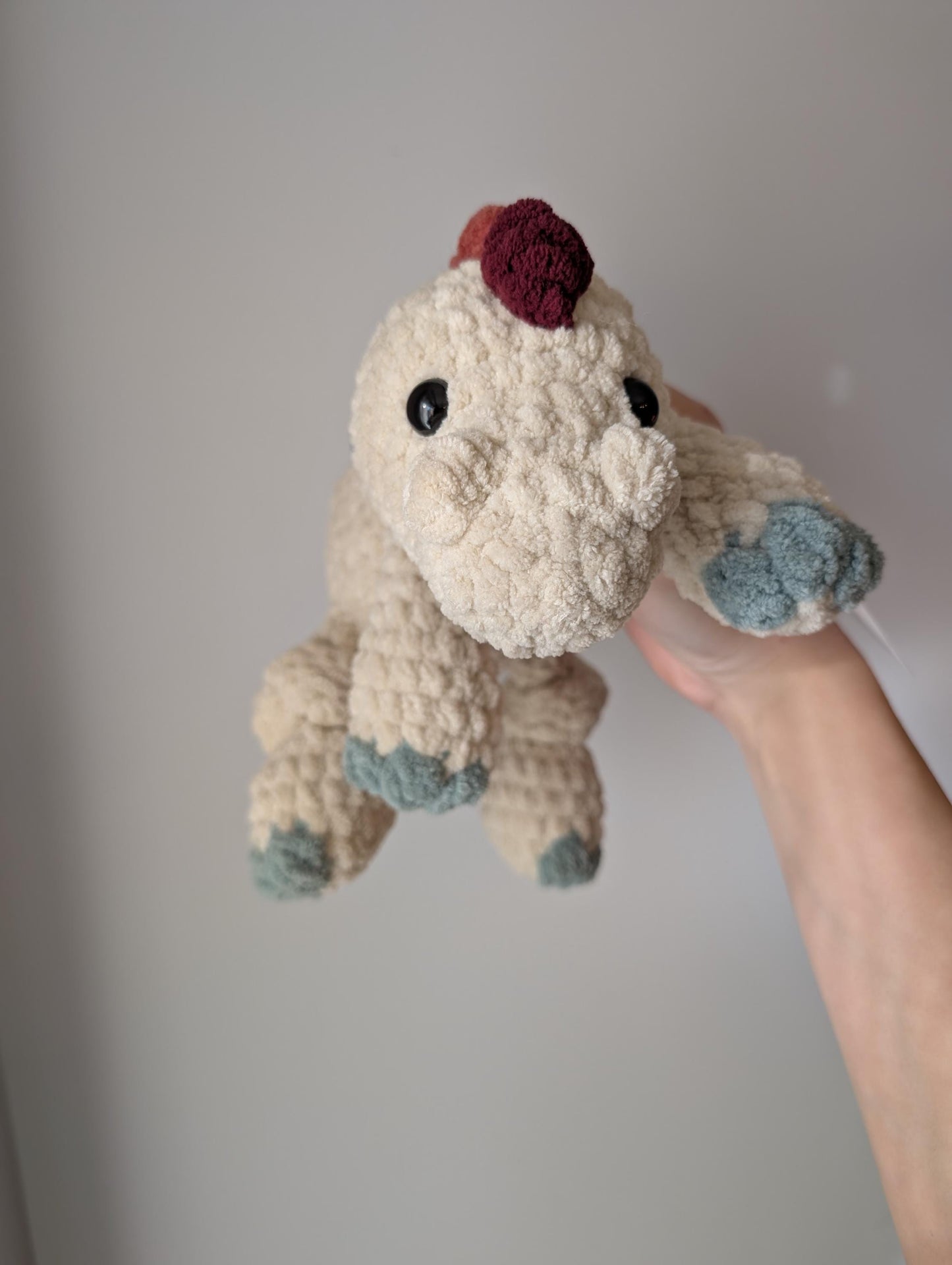 Dinosaur - Crochet Stuffed Animal - READY TO SHIP