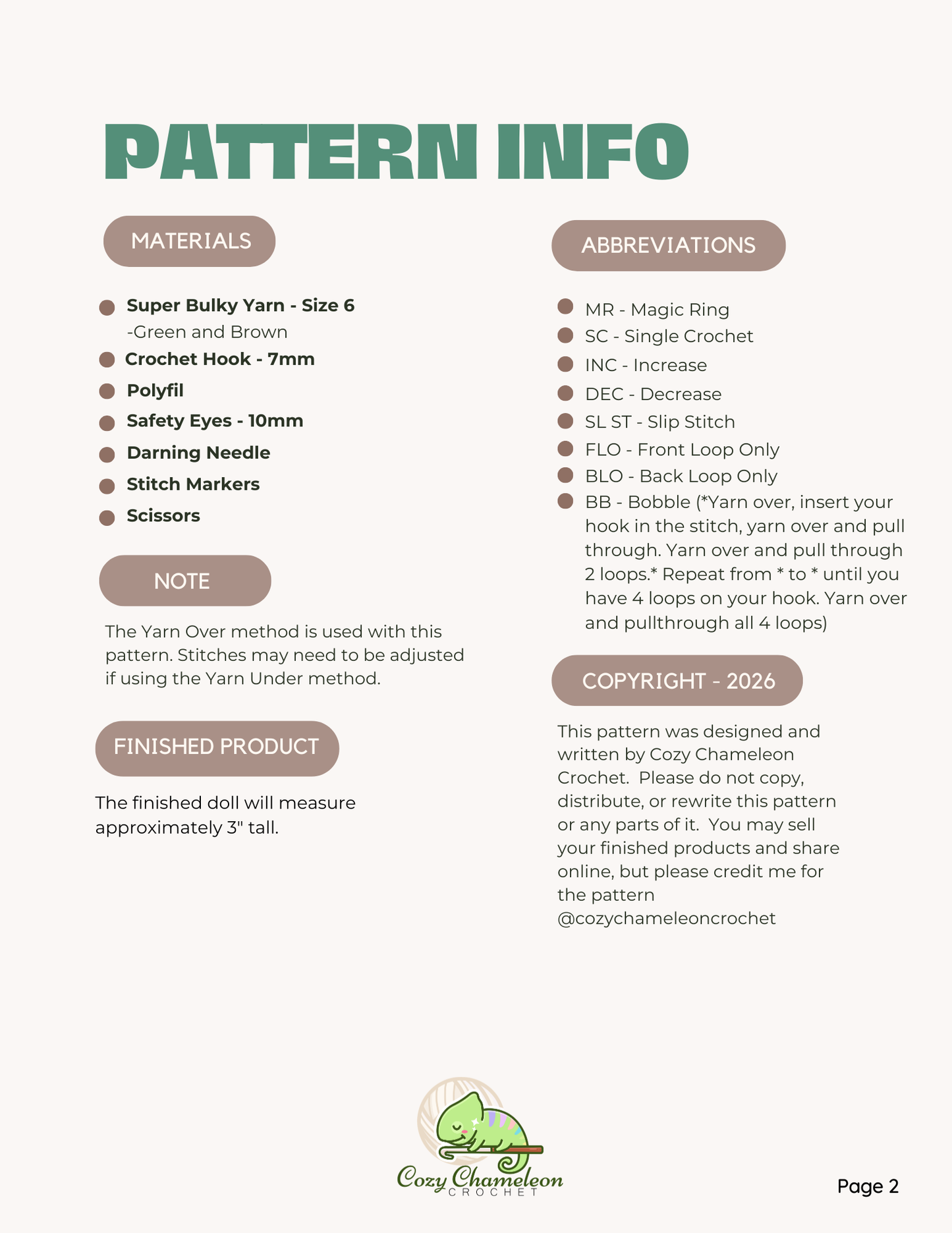 Baby Turtle - Crochet PATTERN ONLY - Quick Market Make!