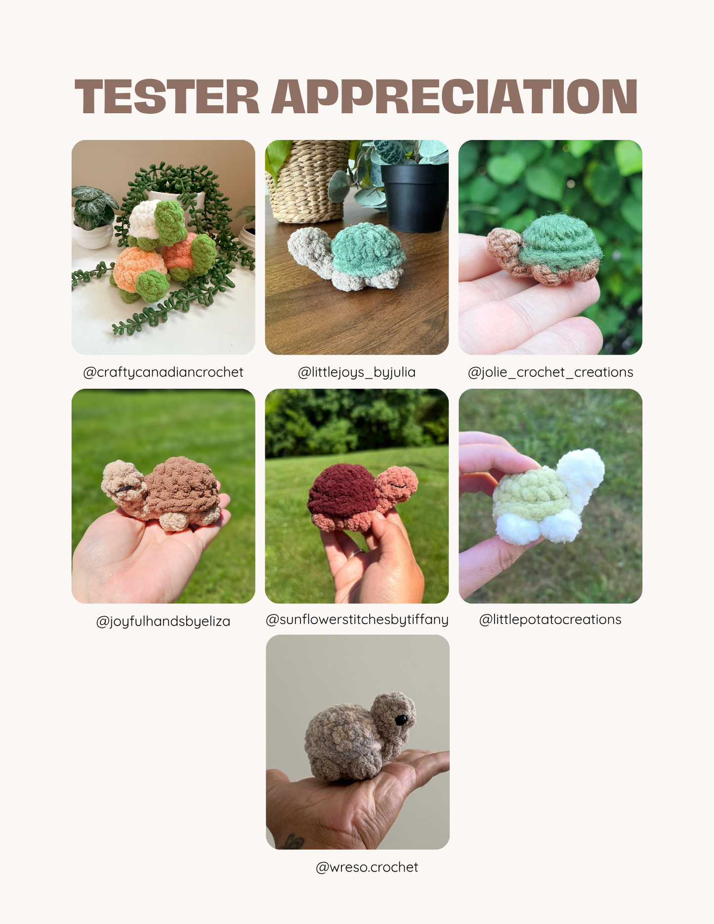 Baby Turtle - Crochet PATTERN ONLY - Quick Market Make!
