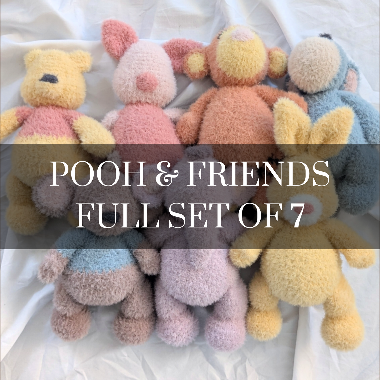 Set of 7: Pooh & Friends Dolls