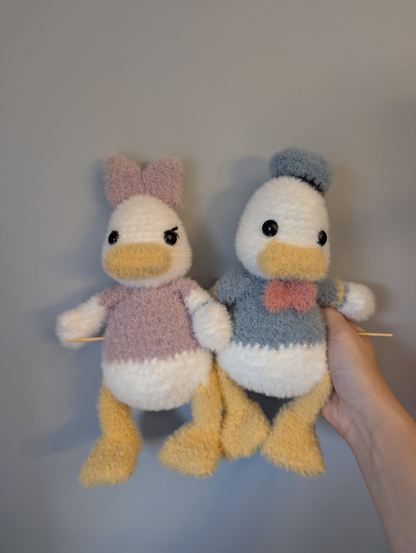 Donald or Daisy - Fuzzy Crochet Stuffed Animals