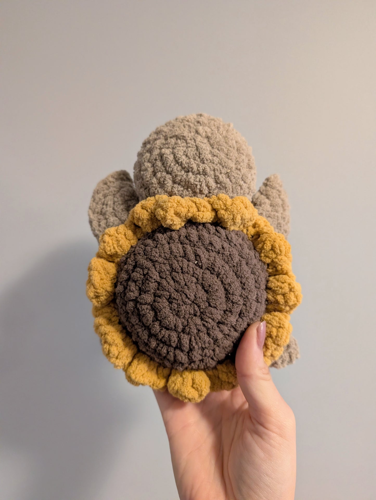 Sunflower Turtle - Crochet PATTERN ONLY