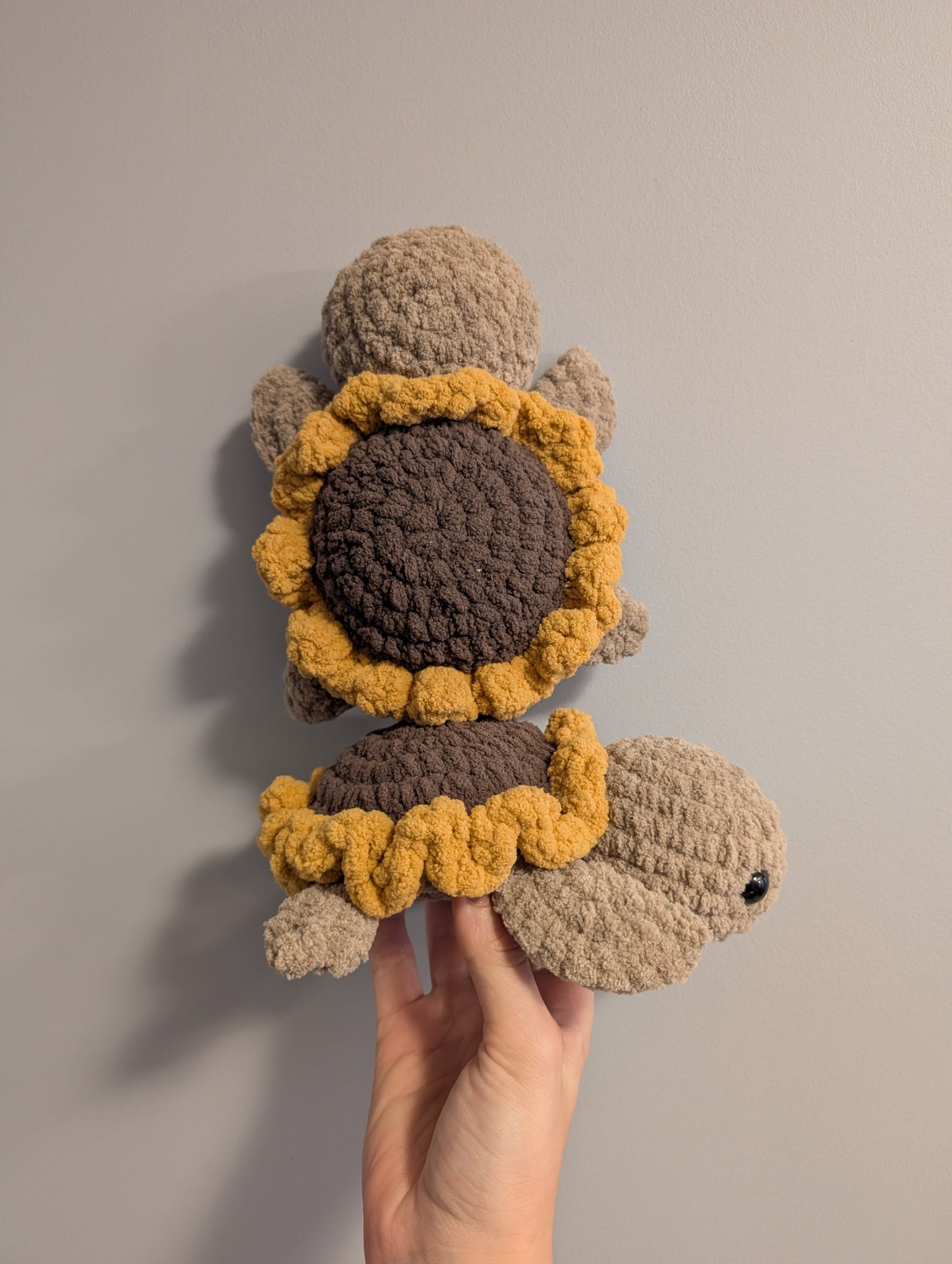 Sunflower Turtle - Crochet PATTERN ONLY
