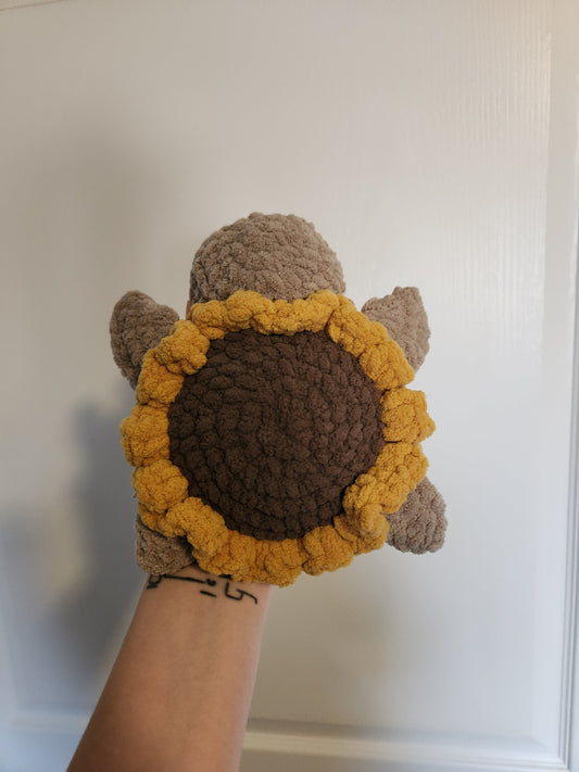 Sunflower Turtle – Crochet Stuffed Animal