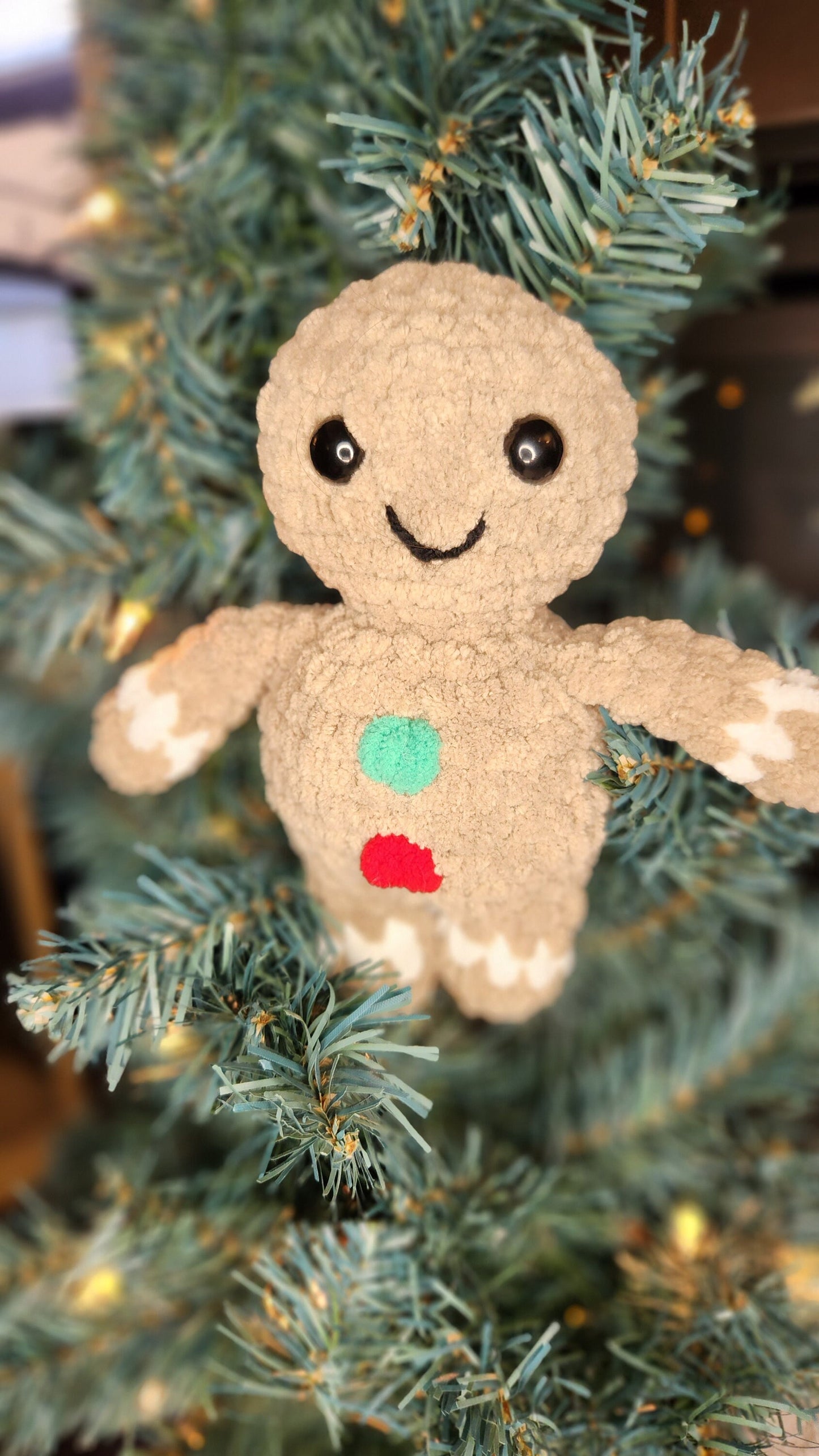 Gingerbread Person Crochet PATTERN ONLY