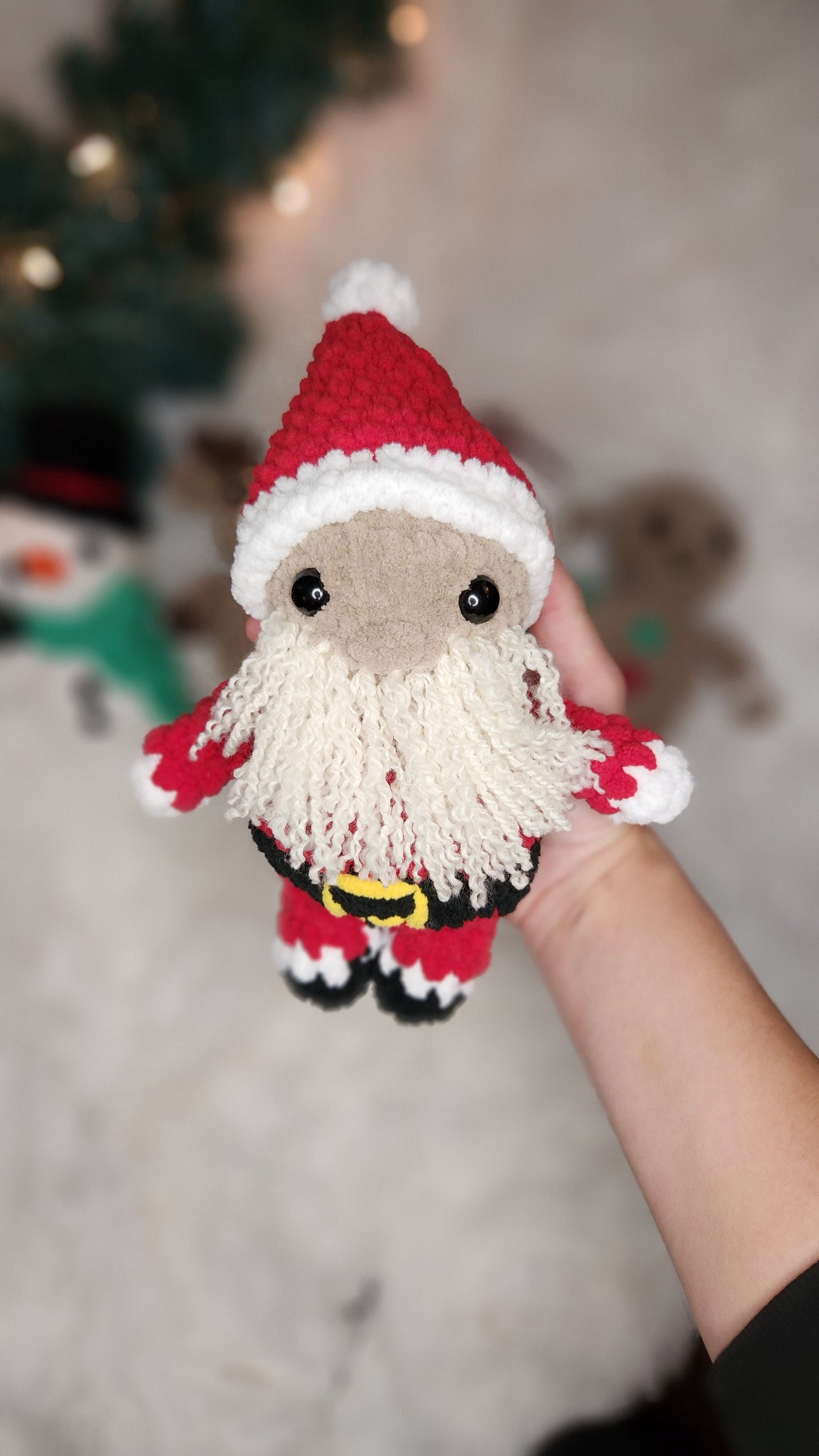 BUNDLE Christmas Crochet Pattern – Elf, Santa, Snowman, Reindeer & Gingerbread Person