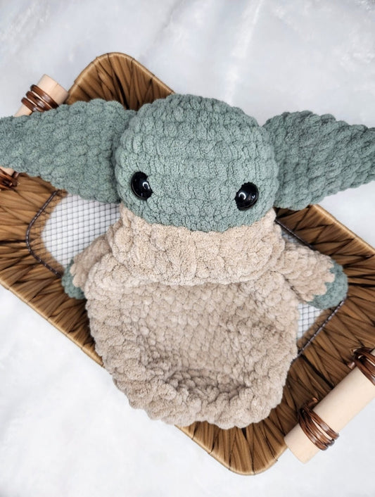 Green Alien Snuggler - Crochet PATTERN ONLY