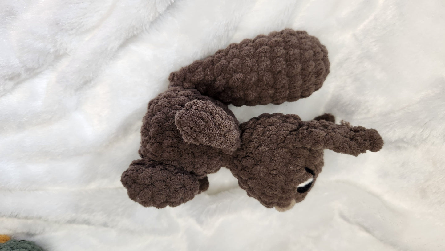 Spring Mini: Squirrel Crochet PATTERN ONLY