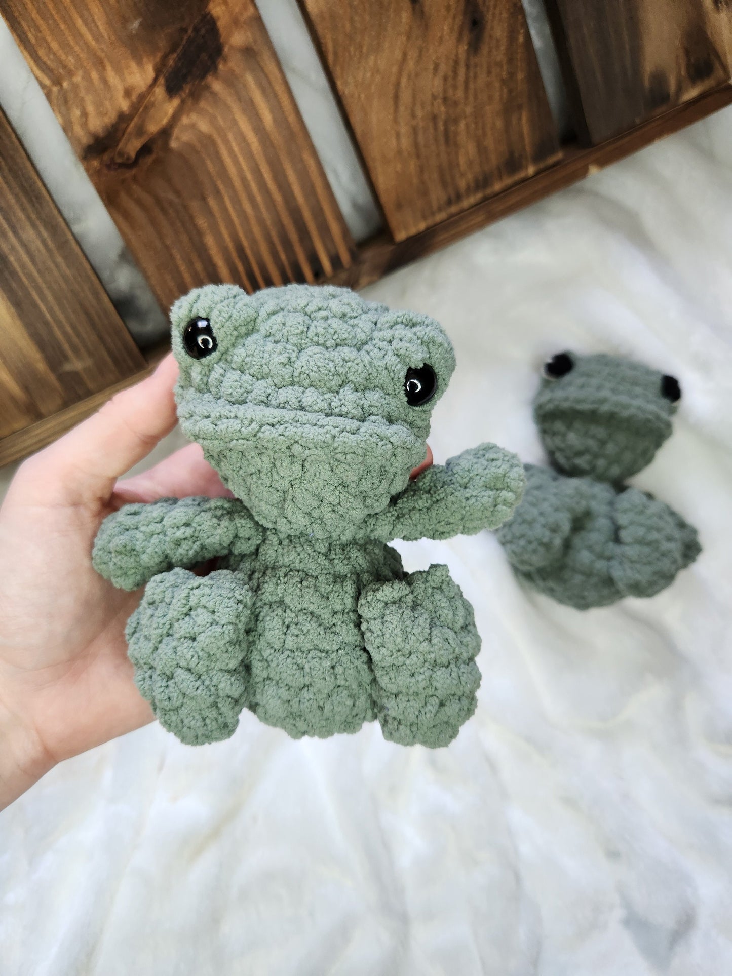 Spring Mini: Frog Crochet PATTERN ONLY
