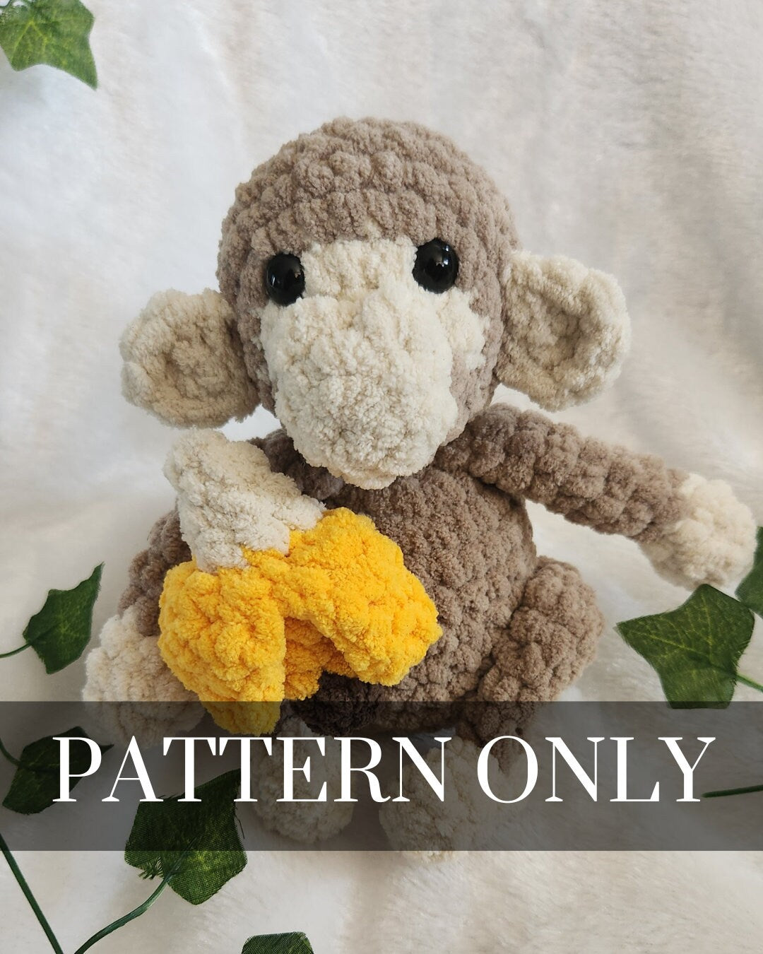 Little Monkey Crochet PATTERN ONLY