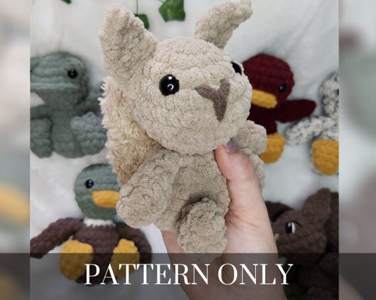 Spring Mini: Squirrel Crochet PATTERN ONLY