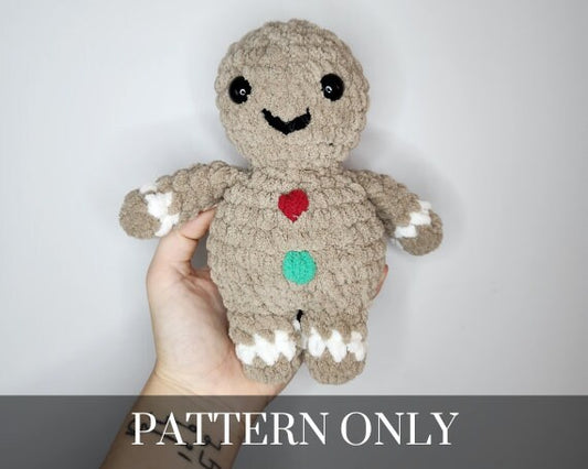 Gingerbread Person Crochet PATTERN ONLY