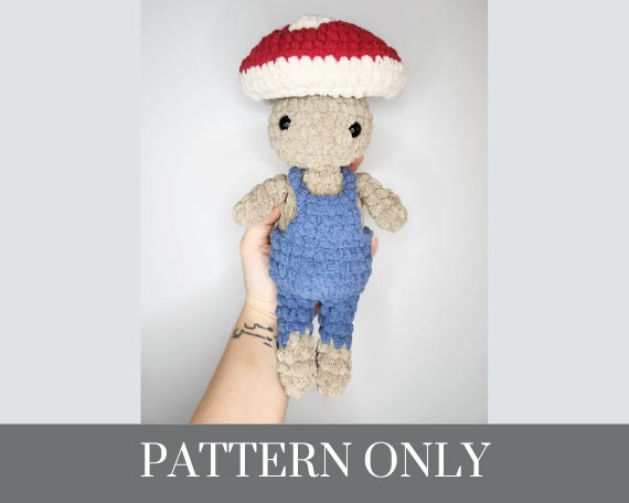 Mushroom Boy - Crochet PATTERN ONLY
