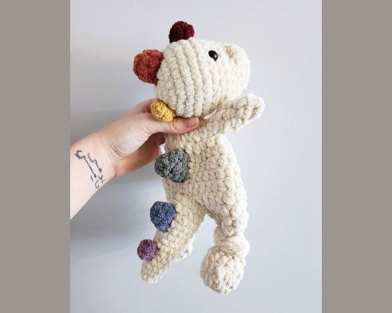 Custom Dinosaur - Crochet Snuggler Crocheted