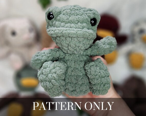 Spring Mini: Frog Crochet PATTERN ONLY