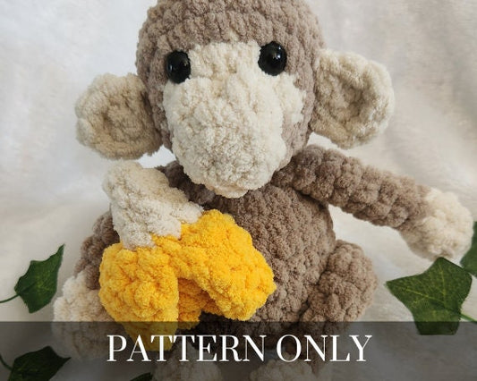 Little Monkey Crochet PATTERN ONLY