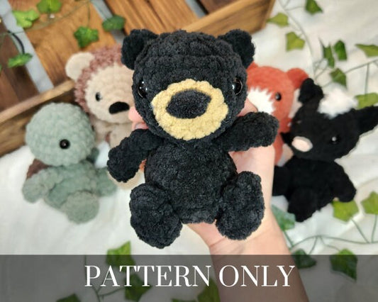 Woodland Mini: Bear - Crochet PATTERN ONLY