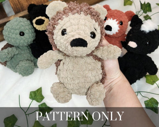 Woodland Mini: Hedgehog - Crochet PATTERN ONLY
