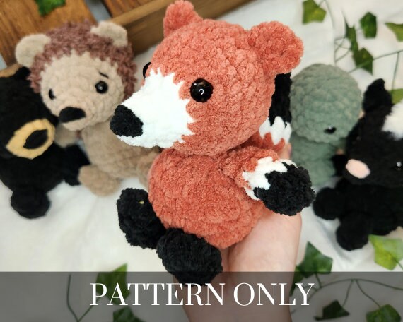 Woodland Mini: Fox - Crochet PATTERN ONLY
