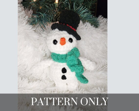 Snowman Crochet PATTERN ONLY