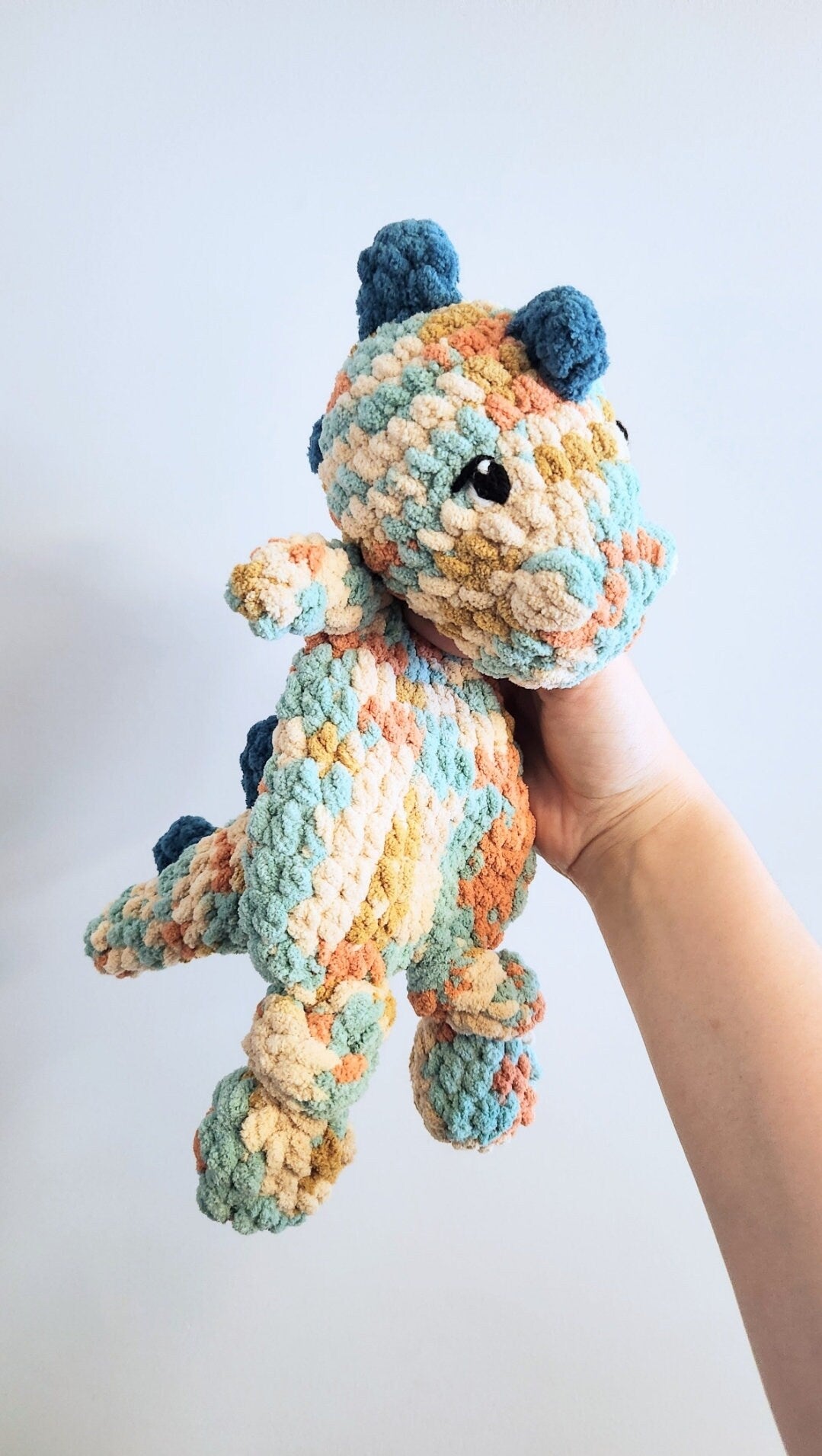 Custom Dinosaur - Crochet Snuggler Crocheted