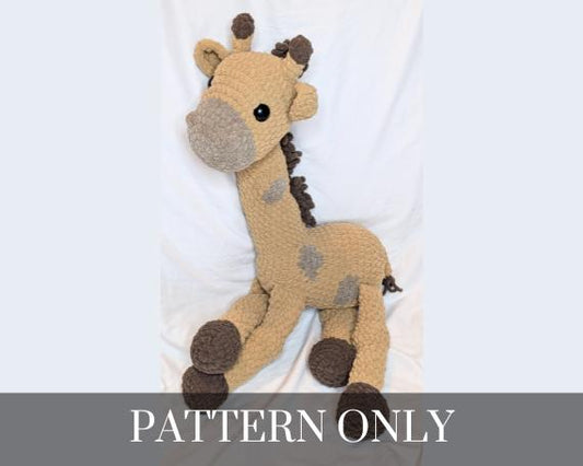 Oversized XL Giraffe Crochet PATTERN ONLY