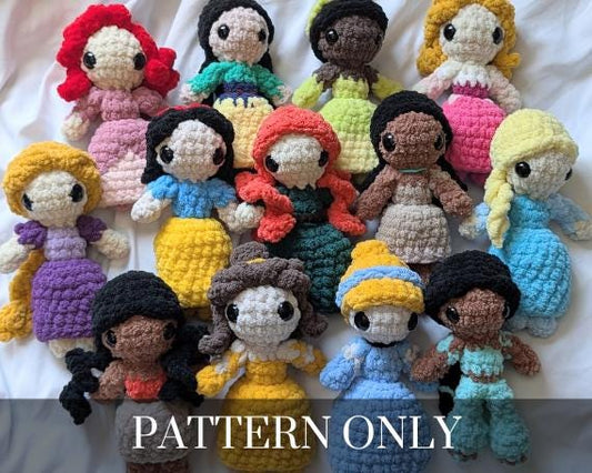 Princess Mix-n-Match Crochet PATTERN ONLY