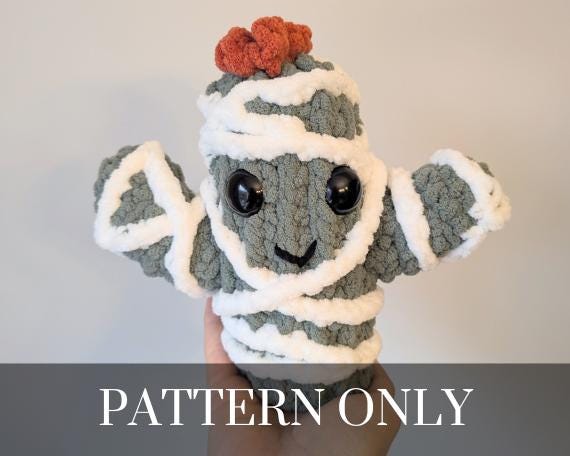 Mummy Cactus - Crochet PATTERN ONLY