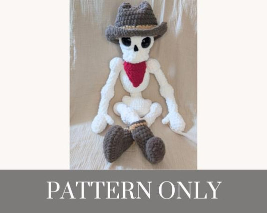 Cowboy Skelly Crochet PATTERN ONLY