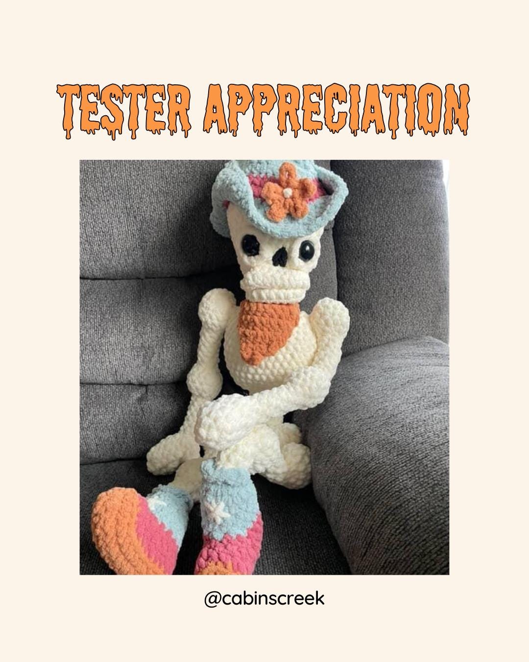 Cowboy Skelly Crochet PATTERN ONLY