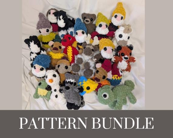 Princess Sidekick Crochet Bundle PATTERN ONLY