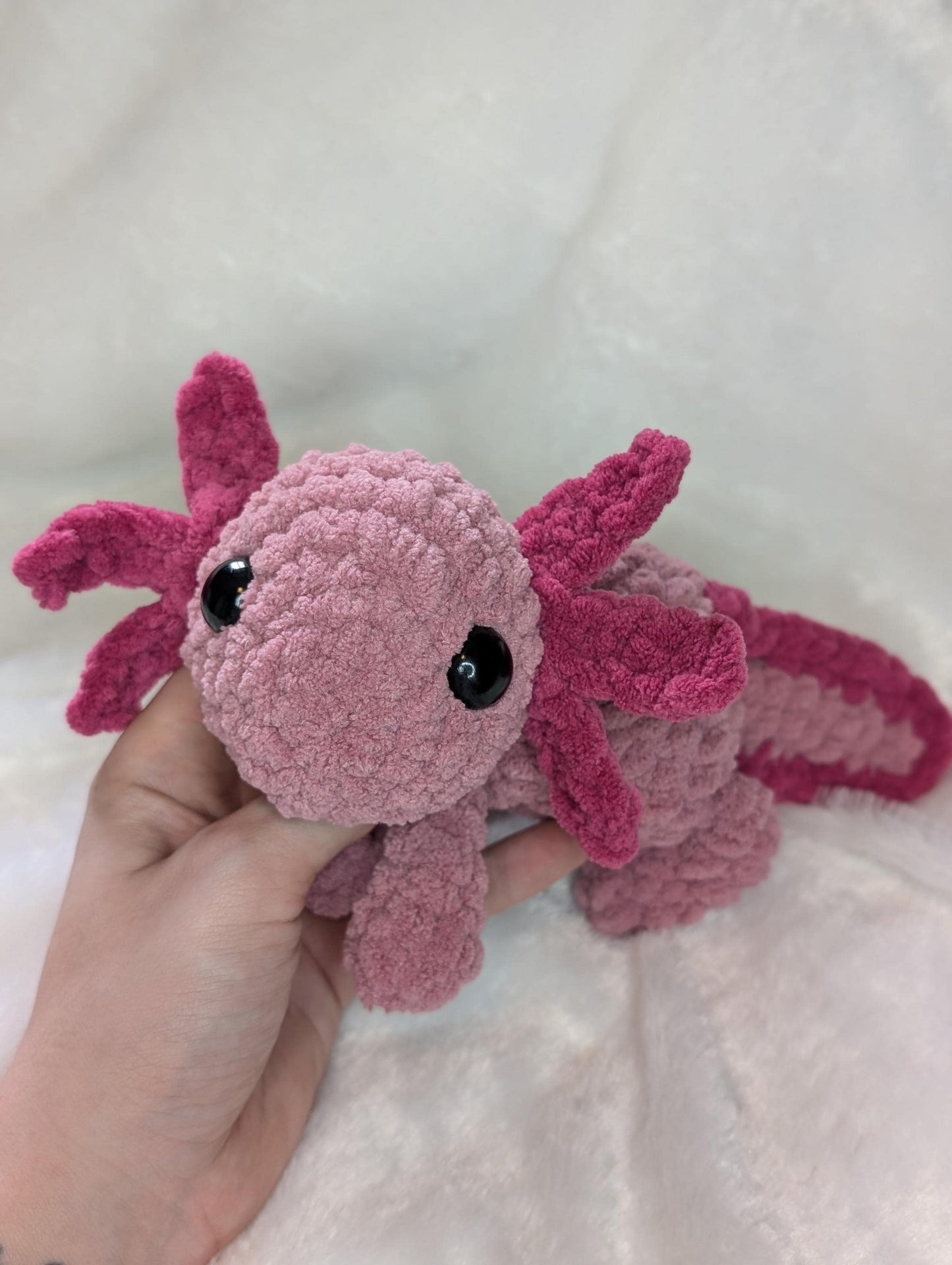 Handmade Crochet Axolotl Stuffed Animal