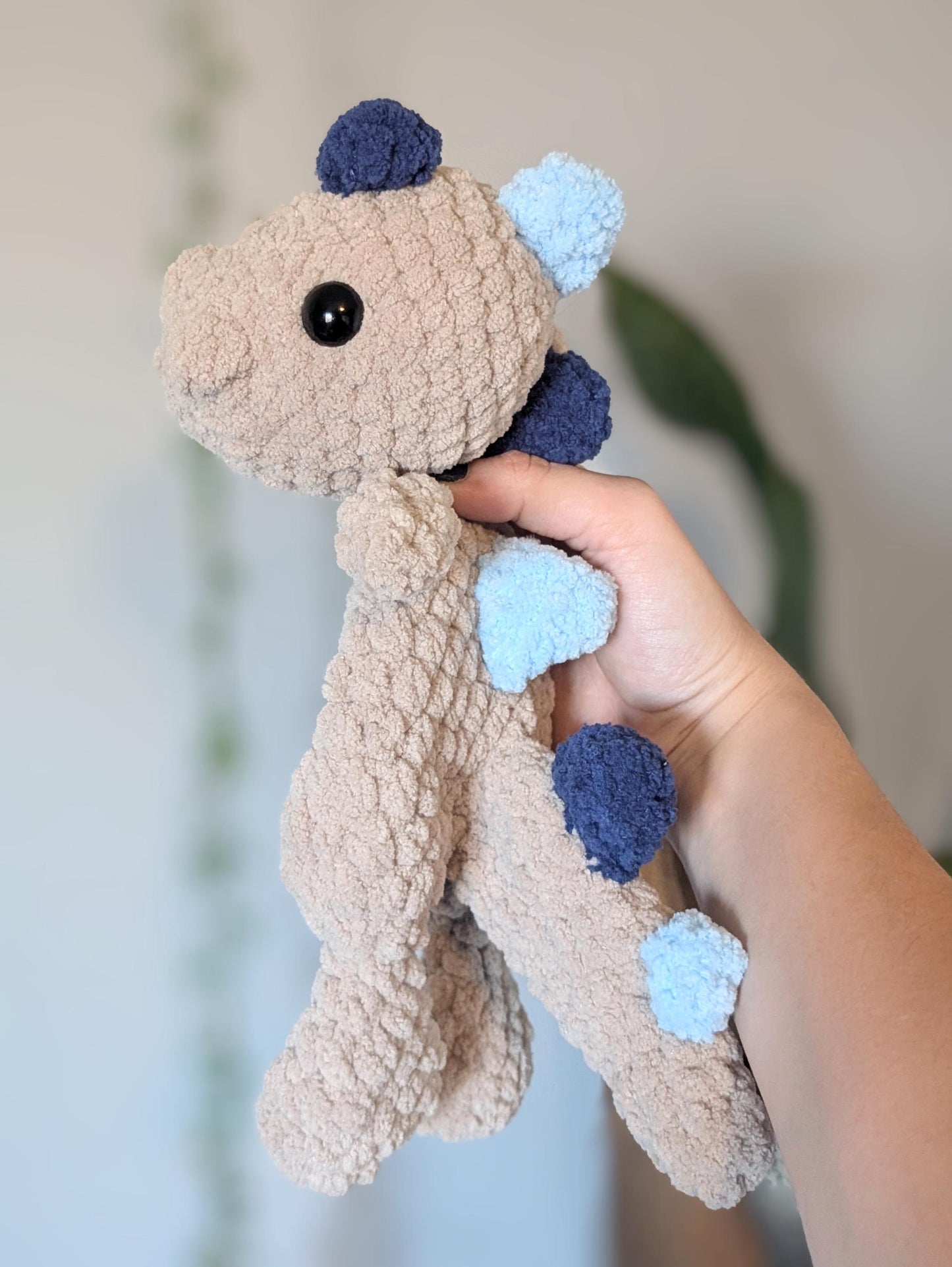 Custom Dinosaur - Crochet Snuggler Crocheted