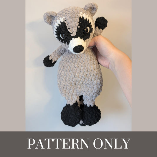 Raccoon Snuggler Crochet PATTERN ONLY