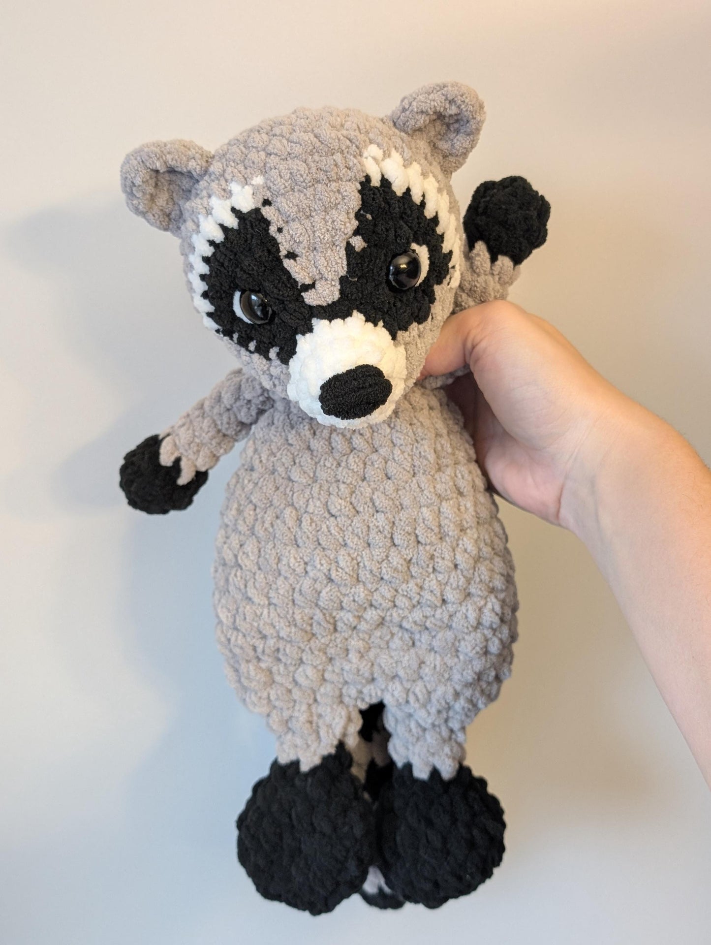 Raccoon Snuggler Crochet PATTERN ONLY