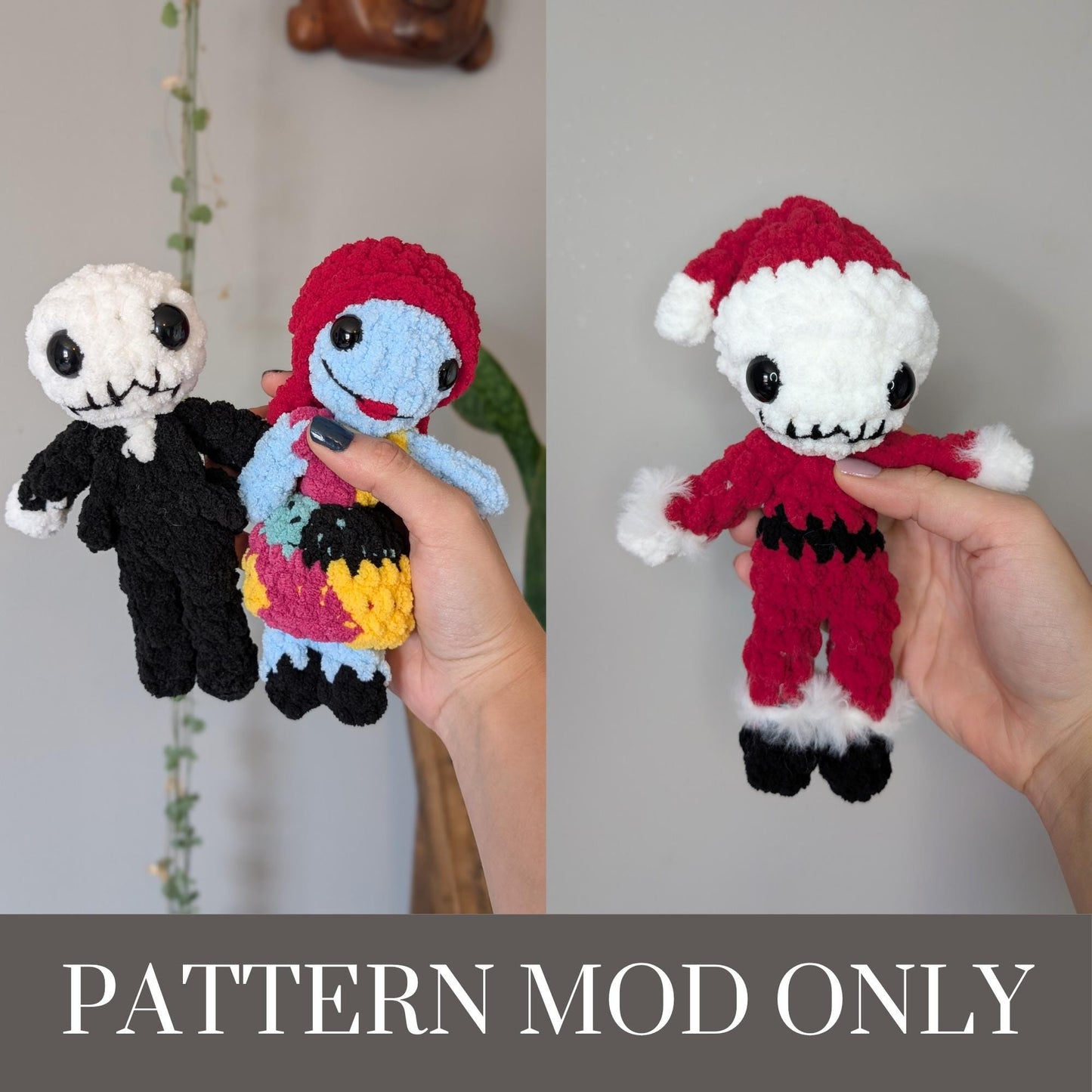 Skelly Boy & Zombie Girl - Crochet PATTERN MOD ONLY