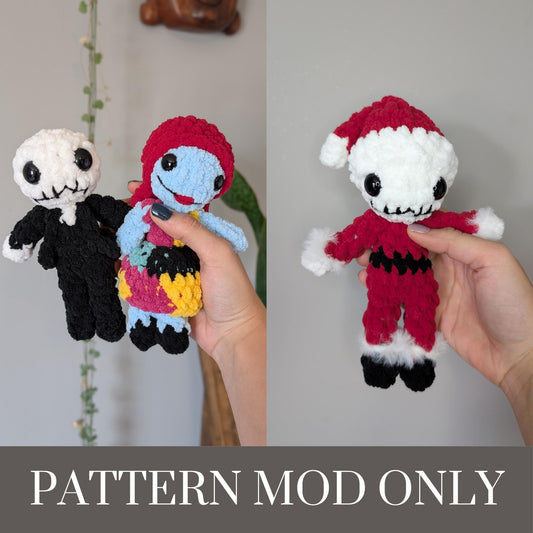 Skelly Boy & Zombie Girl - Crochet PATTERN MOD ONLY