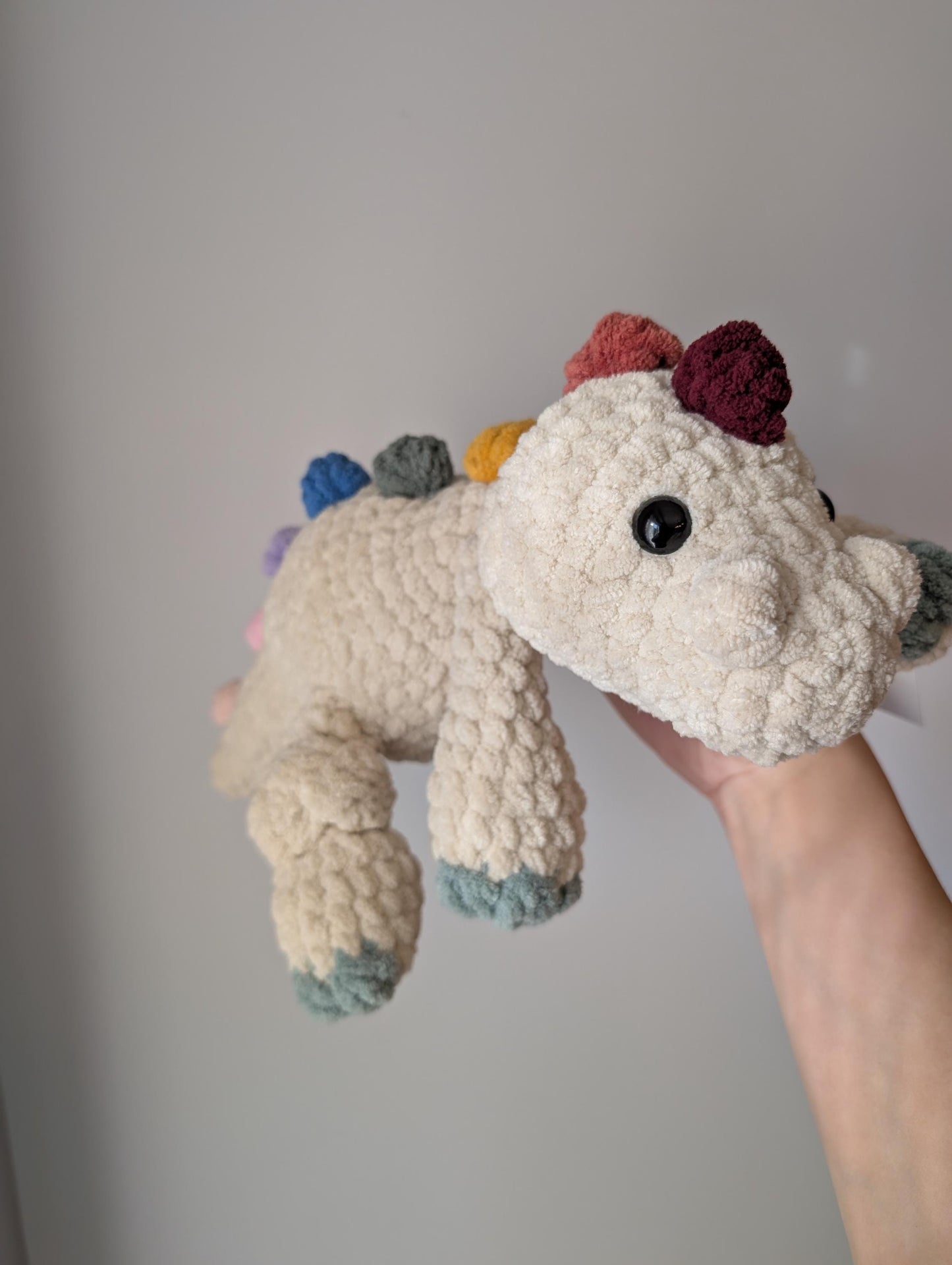 Dinosaur - Crochet Stuffed Animal - READY TO SHIP
