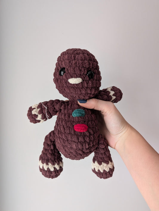 Gingerbread Person - Crochet Doll READY TO SHIP!