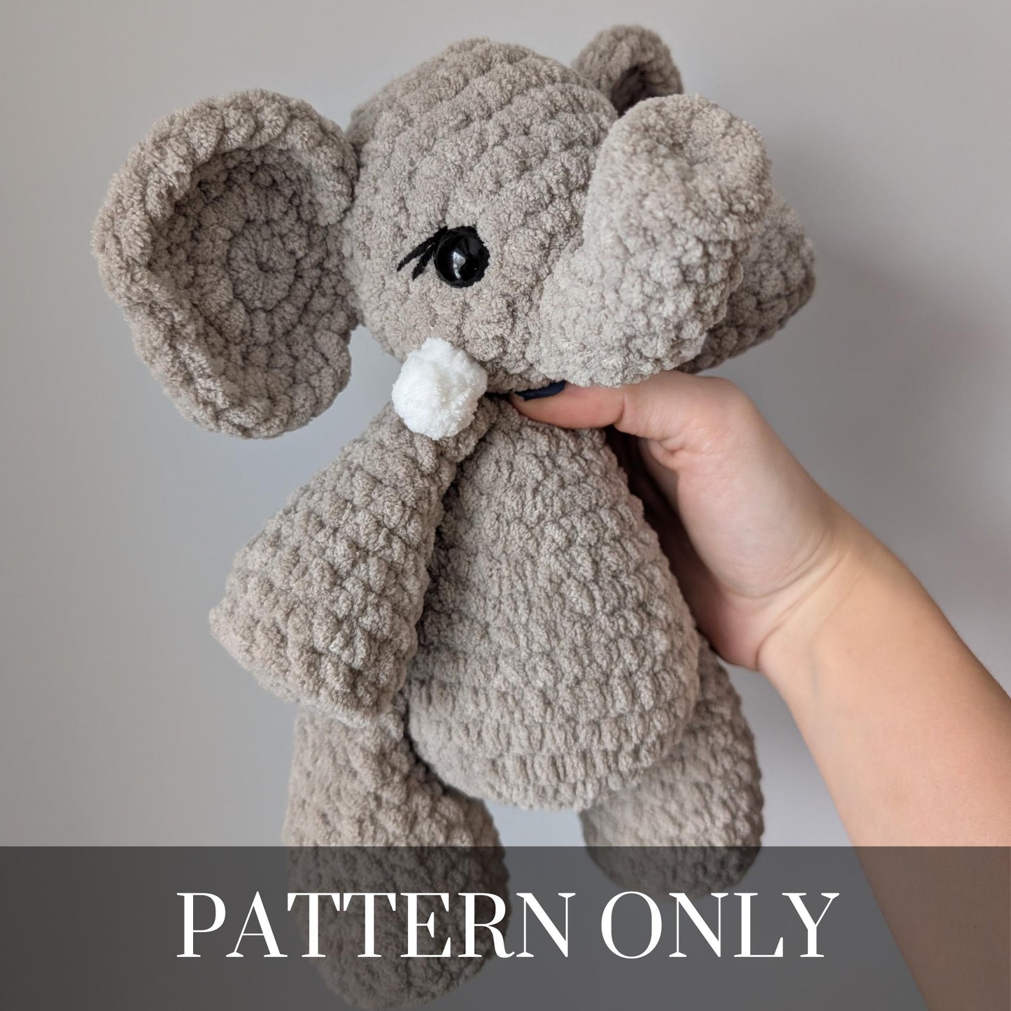 Elephant - Crochet PATTERN ONLY – Plush Fundraiser