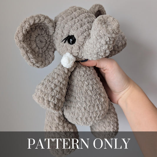 Elephant - Crochet PATTERN ONLY – Plush Fundraiser