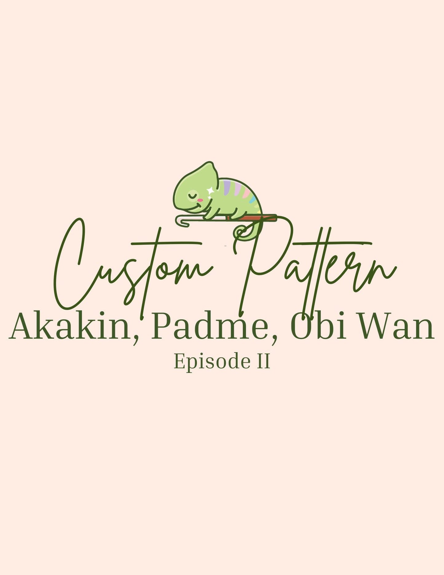 Anakin, Obi-Wan, Padme - Crochet Pattern ONLY