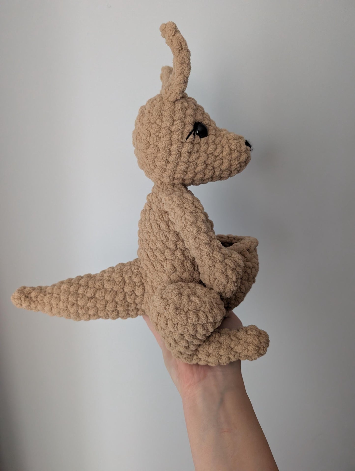Kangaroo Mom and Baby - Crochet PATTERN ONLY
