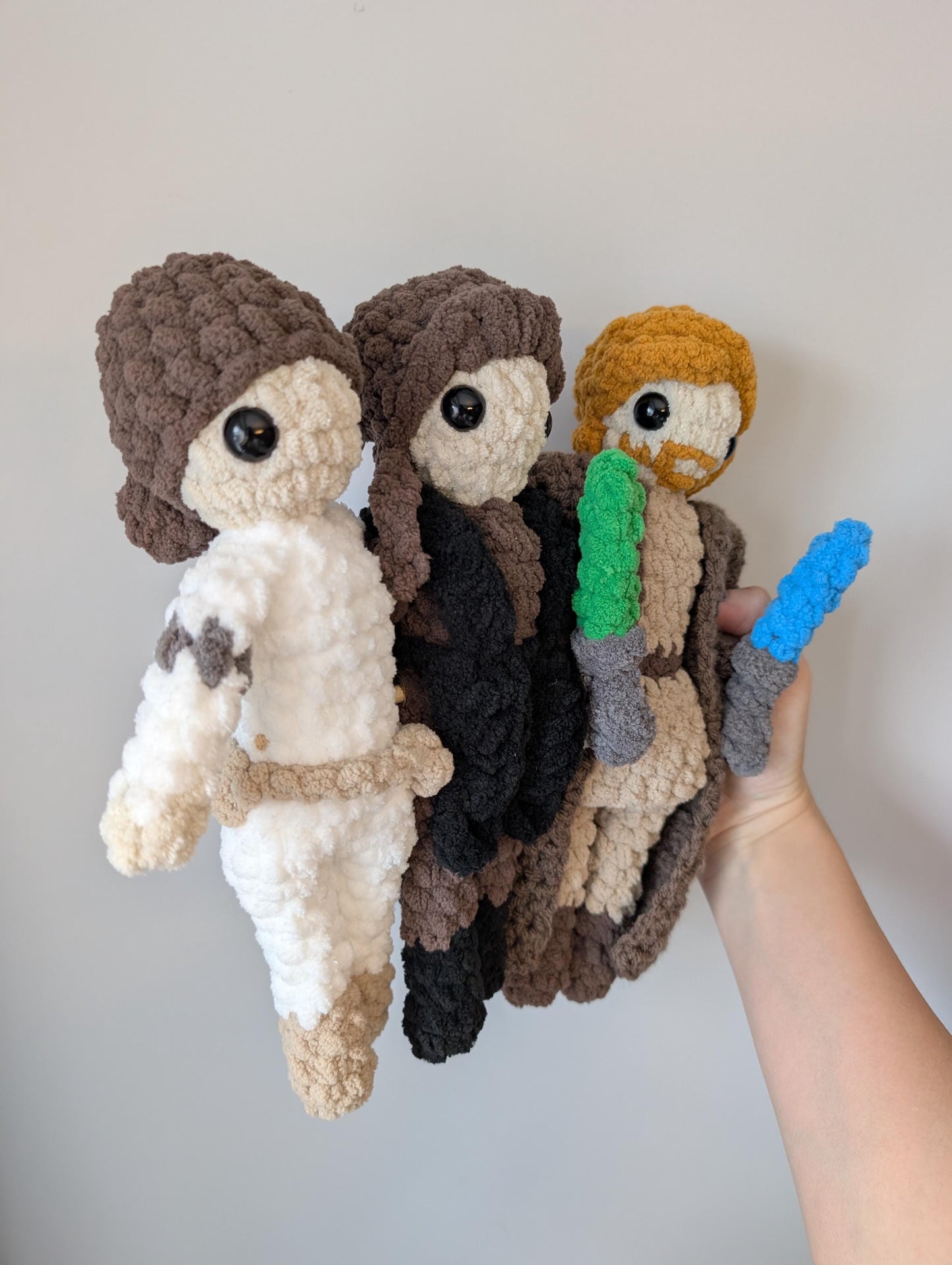Anakin, Obi-Wan, Padme - Crochet Pattern ONLY