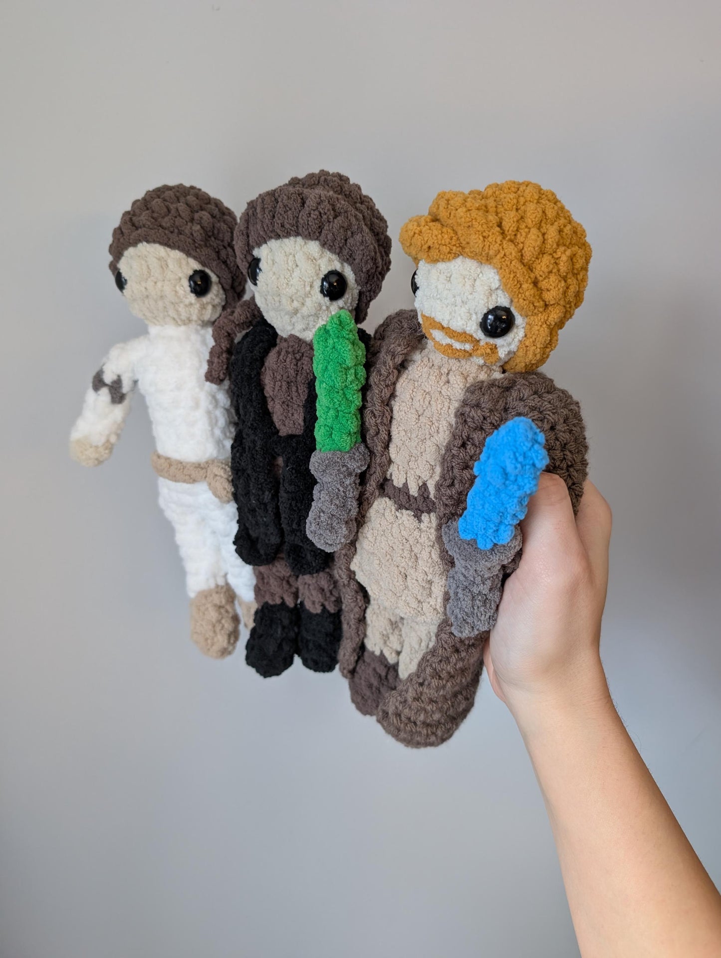 Anakin, Obi-Wan, Padme - Crochet Pattern ONLY