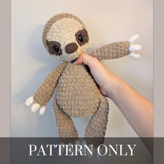 Sloth - Crochet Pattern ONLY – Plush Fundraiser