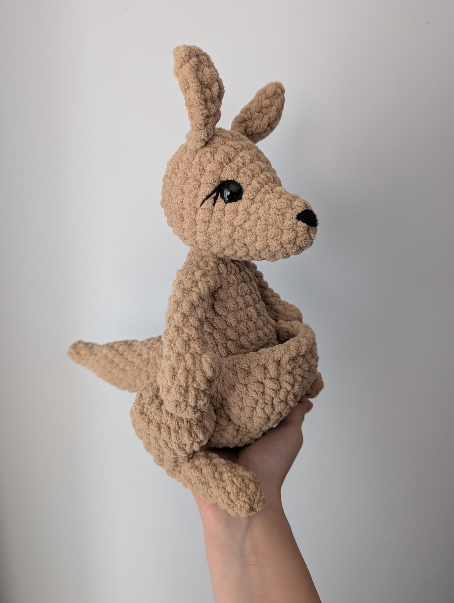Kangaroo Mom and Baby - Crochet PATTERN ONLY