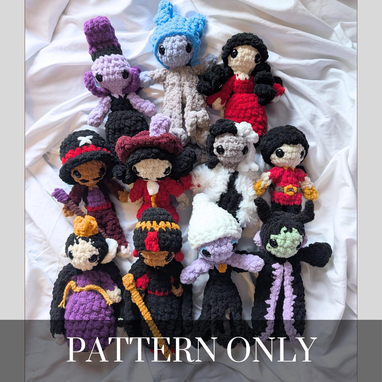 Villain Mix-n-Match - Crochet PATTERN ONLY